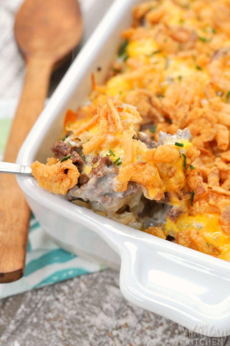 Tater Tot Casserole - My Suburban Kitchen