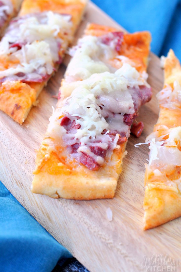 Reuben Pizza Recipe - My Suburban Kitchen