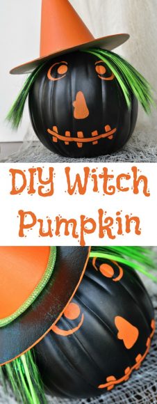 Make Your Own Witch Pumpkin - My Suburban Kitchen