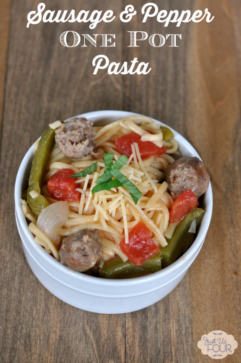 Sausage and Pepper One Pot Pasta Recipe - My Suburban Kitchen