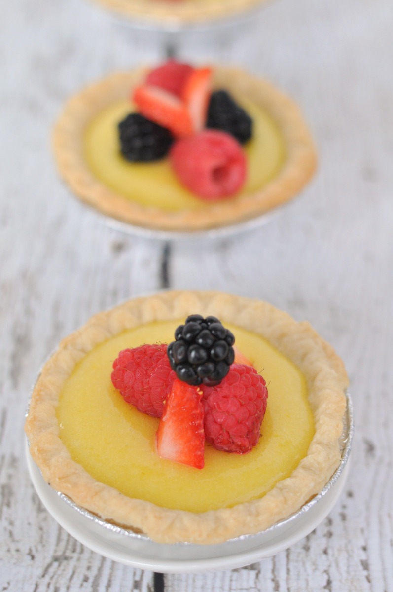 Ginger Lemon Tartlets with Fresh Berries - My Suburban Kitchen