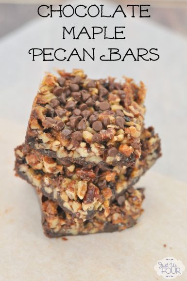 Chocolate Maple Pecan Bars - An Amazing Pecan Bars Recipe