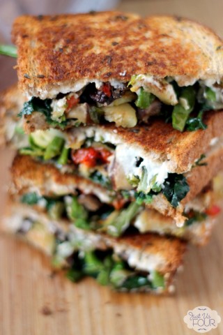 Roasted Vegetable Grilled Cheese Sandwich image
