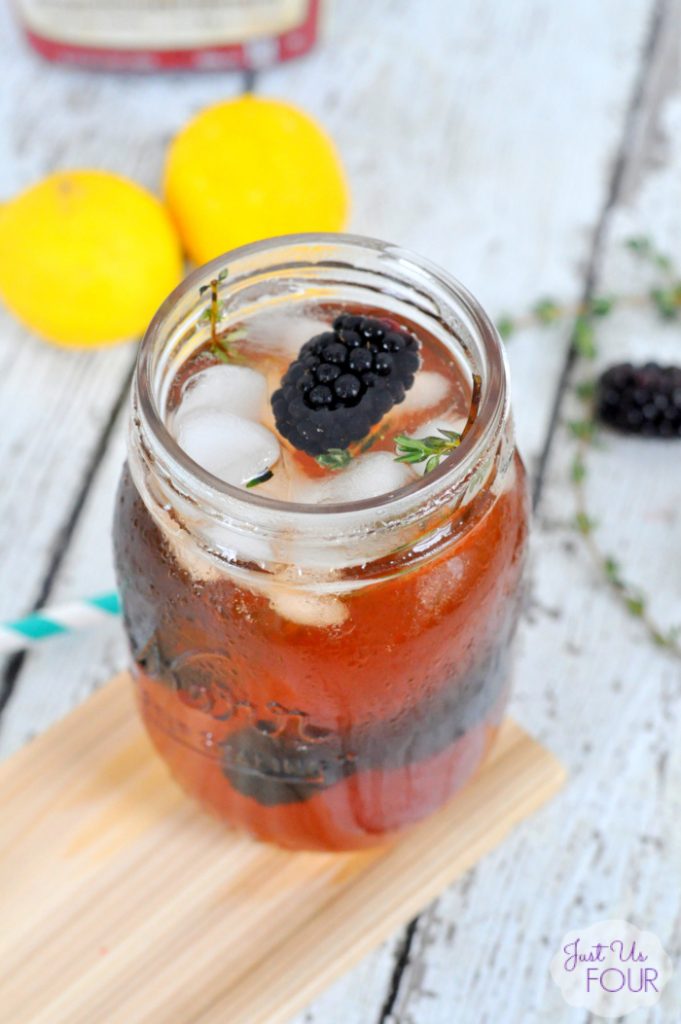 Blackberry Thyme Tea Lemonade - My Suburban Kitchen
