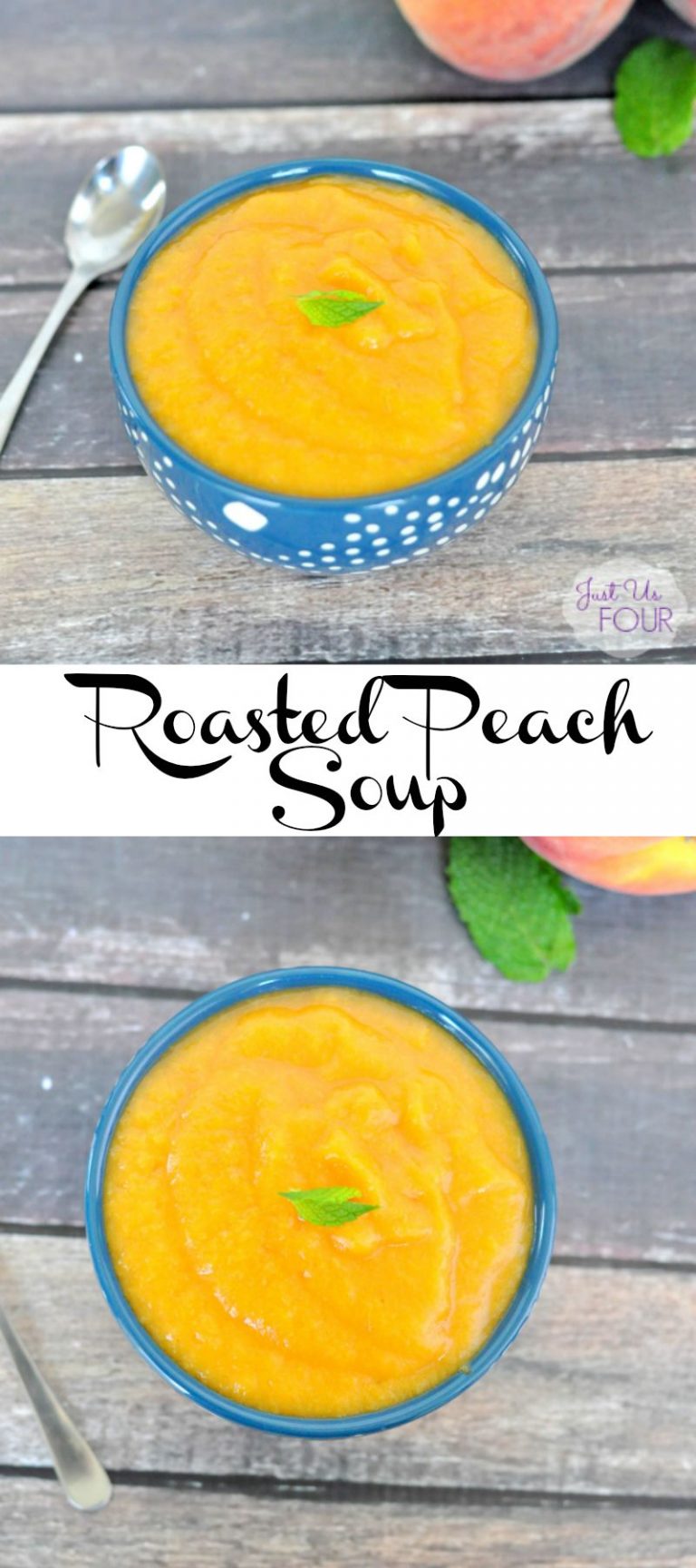 Roasted Peach Soup - My Suburban Kitchen