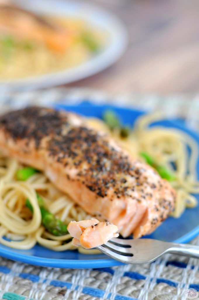 Peppered Salmon Stir Fry - My Suburban Kitchen