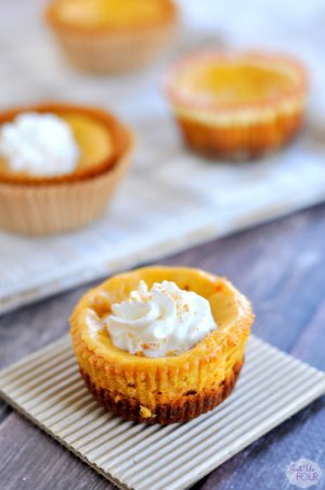 TBT: Mini Pumpkin Cheesecakes - An Easy Pumpkin Cheesecake Recipe!