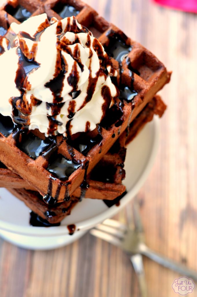 German Chocolate Waffles - My Suburban Kitchen