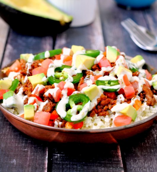 Paleo Taco Bowl - My Suburban Kitchen