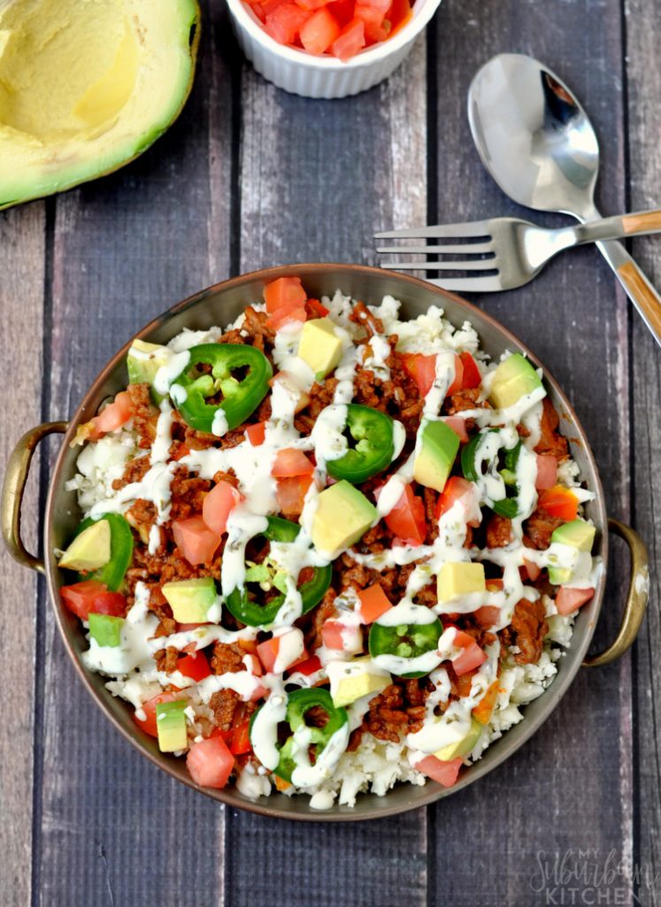 Paleo Taco Bowl - My Suburban Kitchen