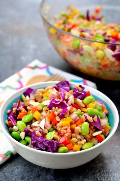 Rainbow Farro Salad - My Suburban Kitchen