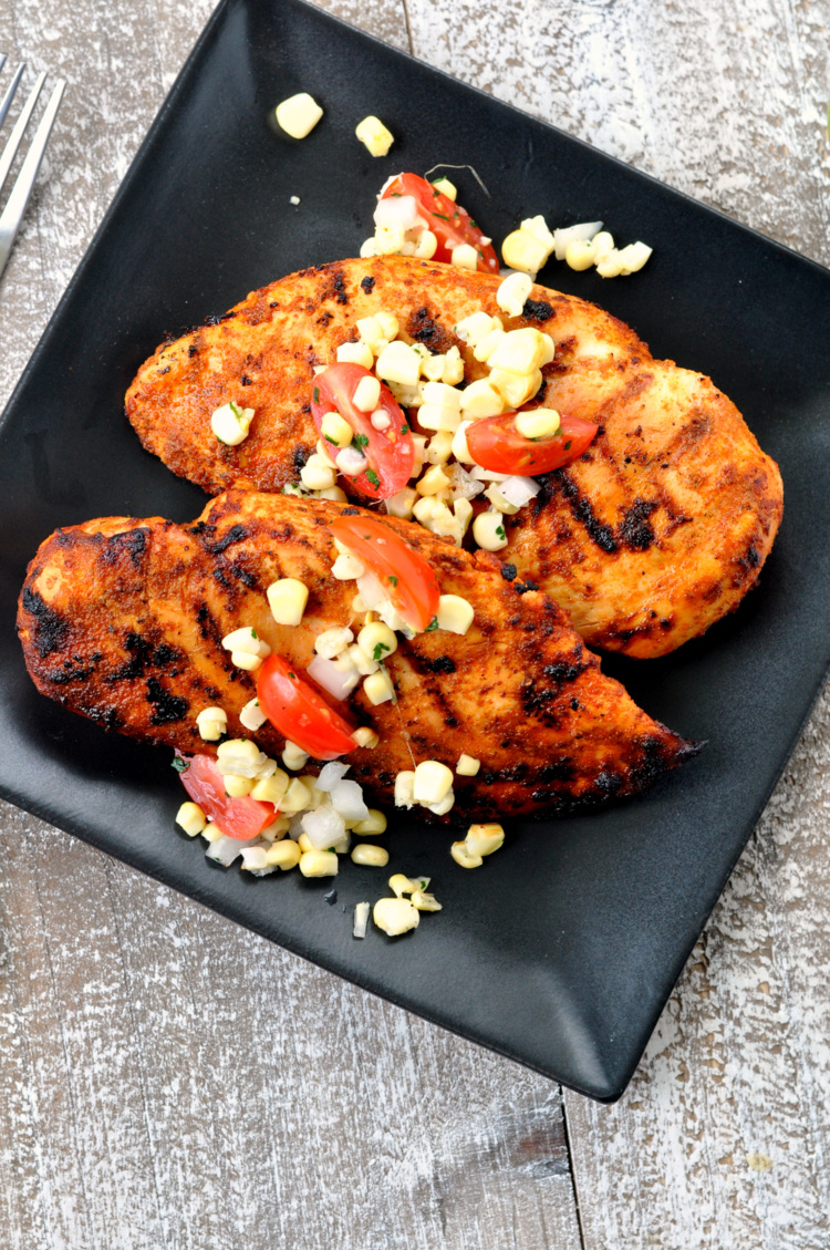 Grilled Chipotle Lime Chicken with Corn Relish -A Chipotle Chicken Recipe