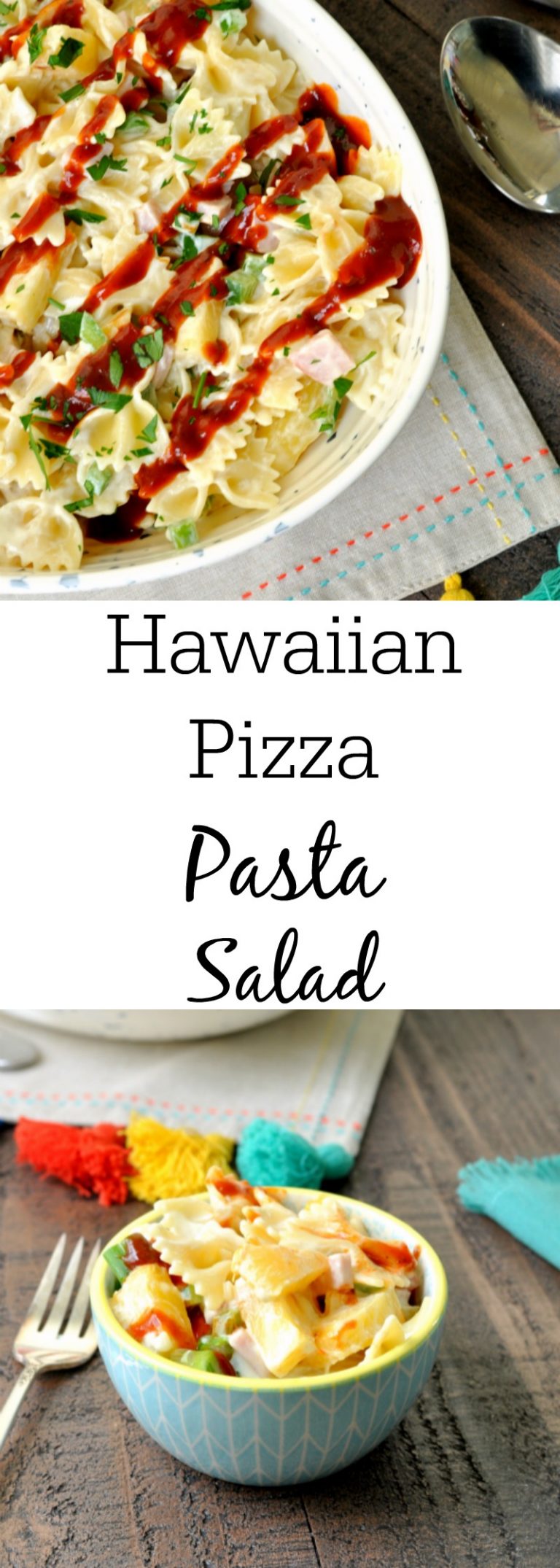 Hawaiian Pizza Pasta Salad - An Easy Pasta Salad Recipe