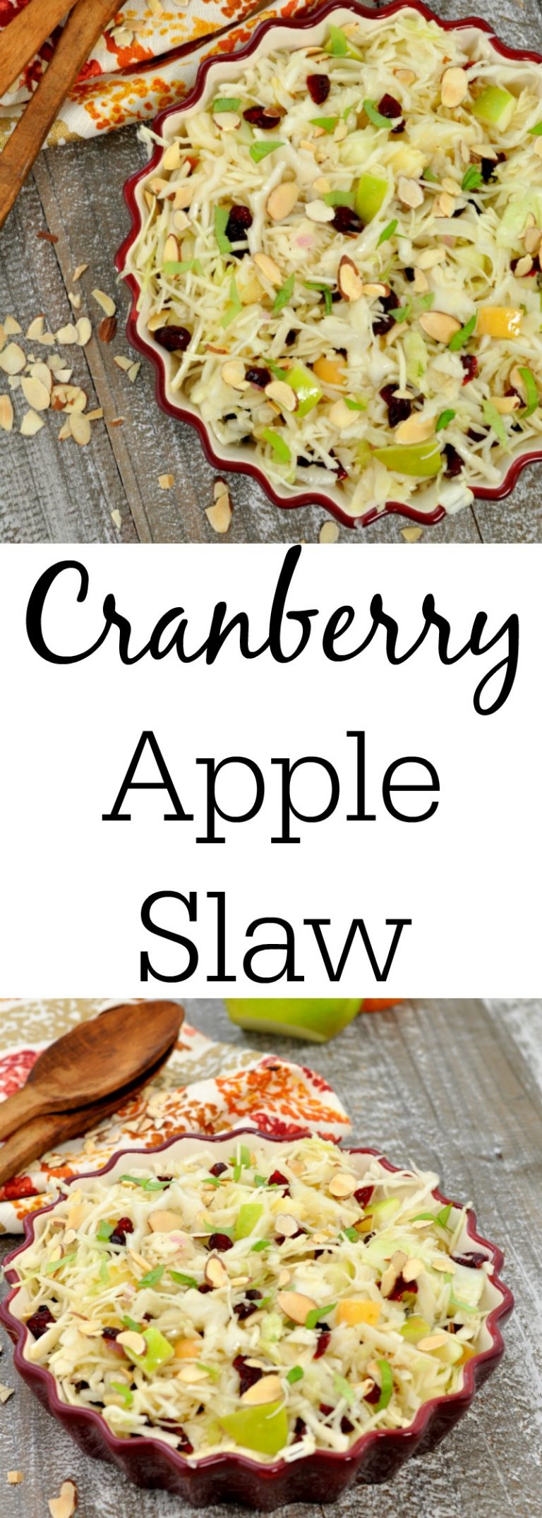 Cranberry Apple Slaw - My Suburban Kitchen