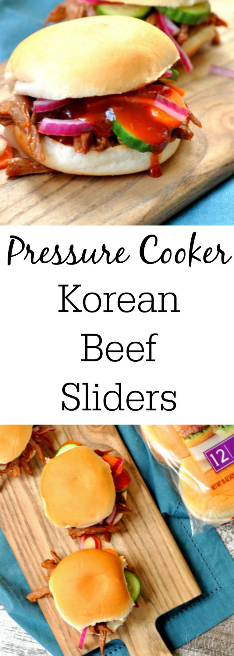 Pressure Cooker Korean Beef Sliders - My Suburban Kitchen