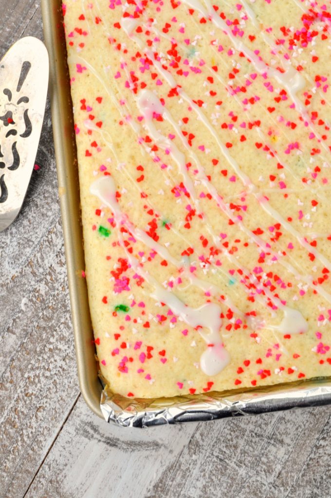 Sheet Pan Vanilla Vanilla Birthday Cake