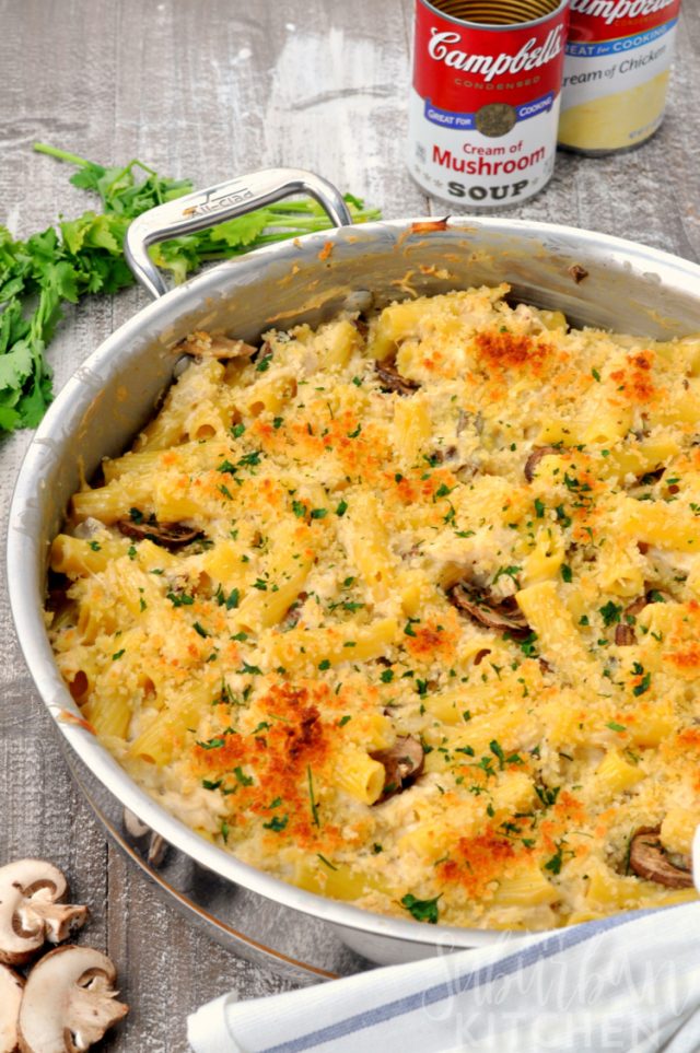 Creamy Chicken Marsala Casserole - My Suburban Kitchen