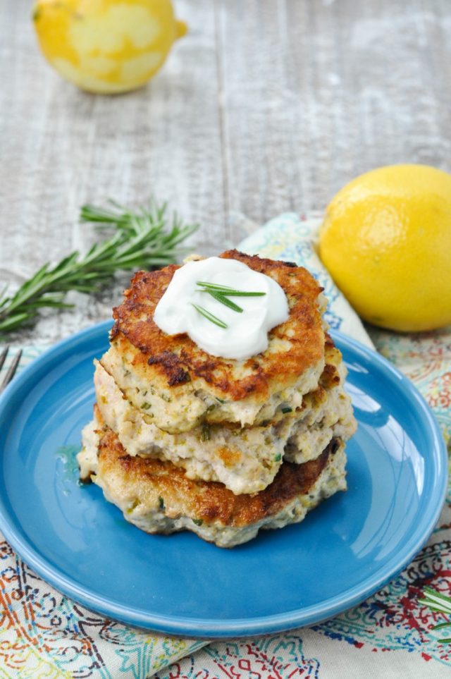 Rosemary Lemon Paleo Chicken Burgers - My Suburban Kitchen