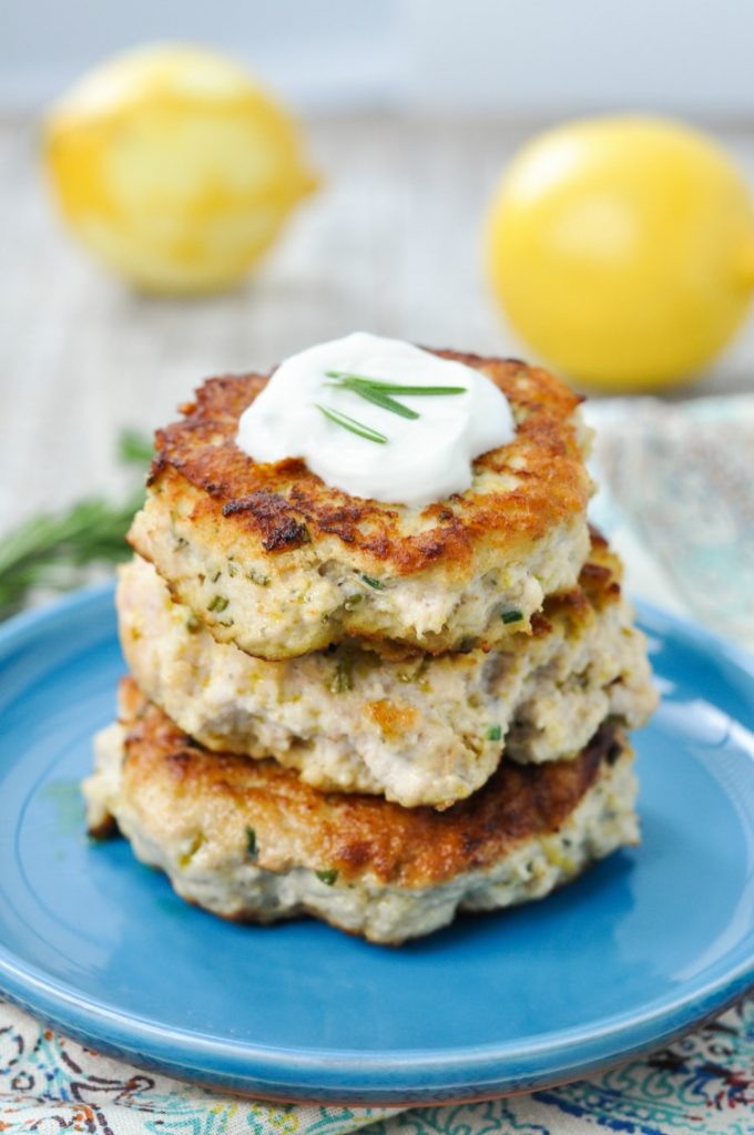 Rosemary Lemon Paleo Chicken Burgers - My Suburban Kitchen